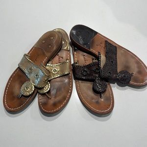 Jack Rogers sandals, both size 7